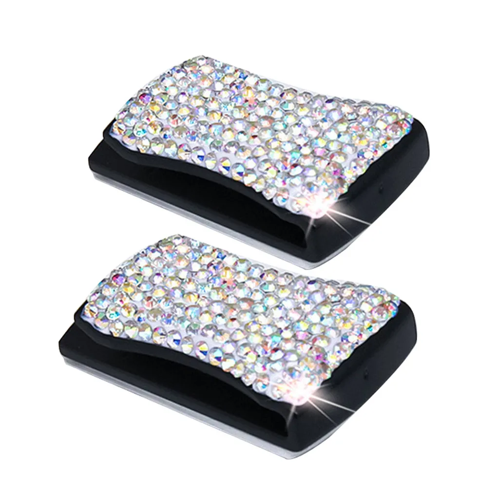 2 шт. многофункциональный автомобильный интерьер Стразы зажим держатель