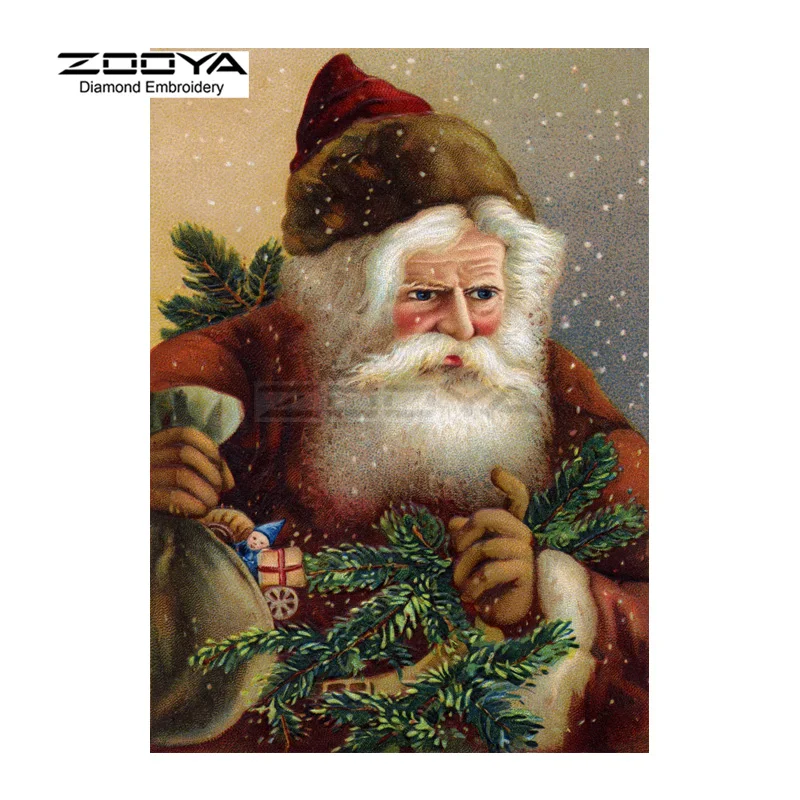 ZOOYA Алмазная вышивка 5D DIY алмазная живопись Санта-Клаус Рождество крестиком