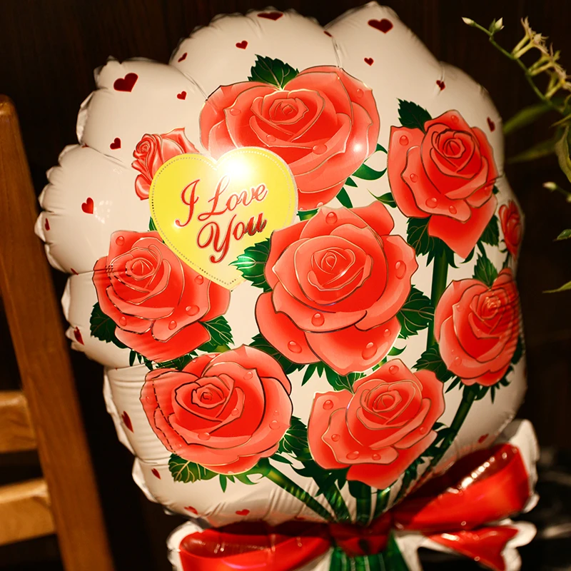 1 шт./предложение для бракосочетания воздушный шар украшение розы алюминиевая