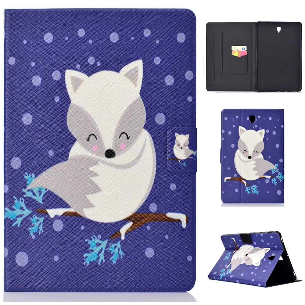 Модный чехол подставка с рисунком и отделением для карт Samsung Galaxy Tab S4 10 5 дюйма T830