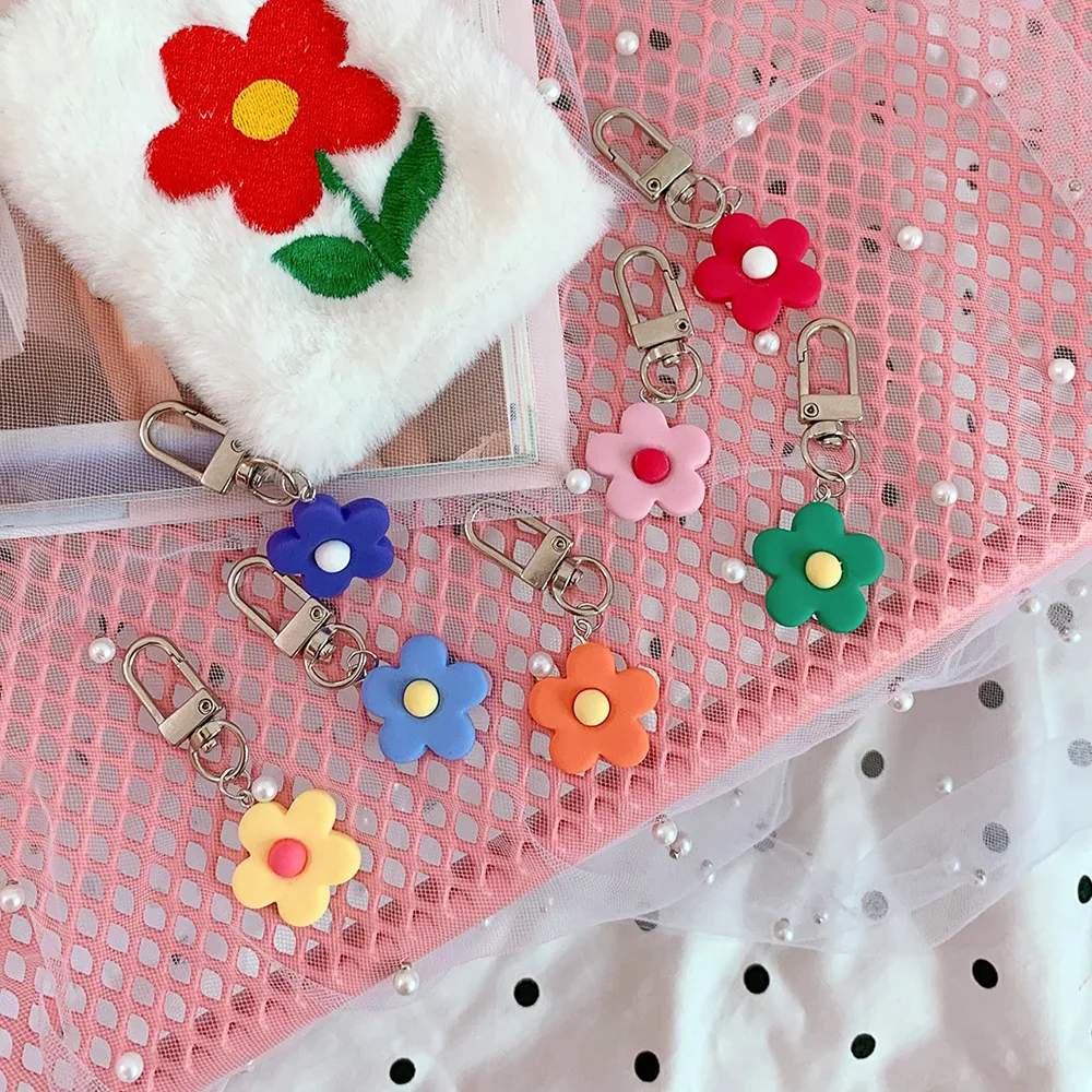 Творческий 1 шт. мини юбка для девочек с цветочным рисунком брелок ключей женщин