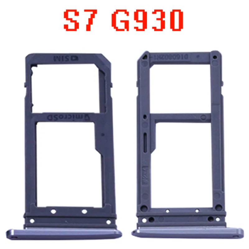 10 шт./лот черный/Золотой/Серебряный держатель слота для SIM карты Samsung Galaxy S7 G930 G930F