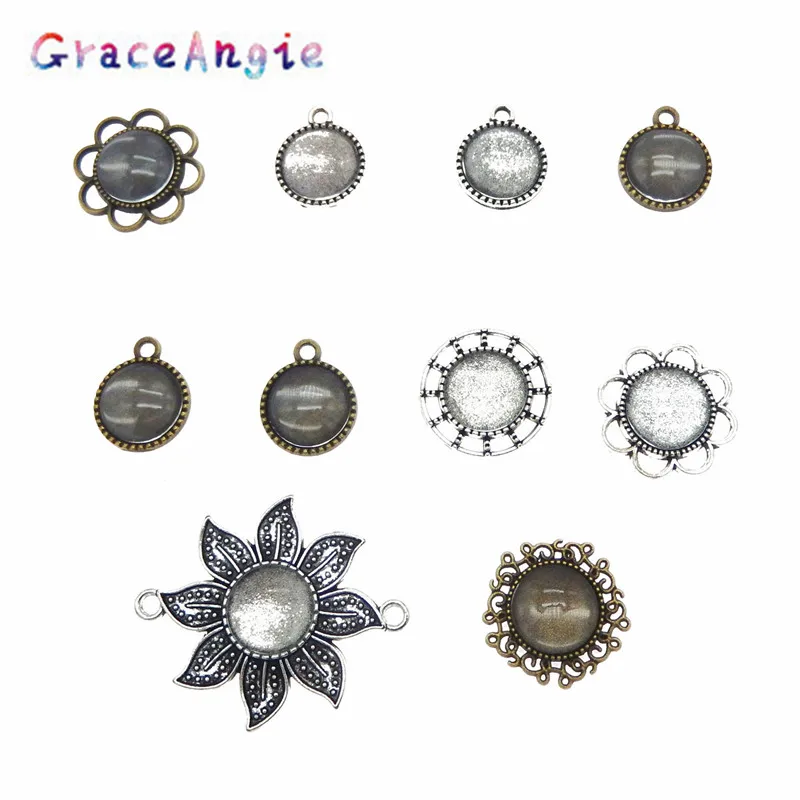GraceAngie 10 шт./упак. круглая Милая Цветочная рамка для фотографий с подходящими