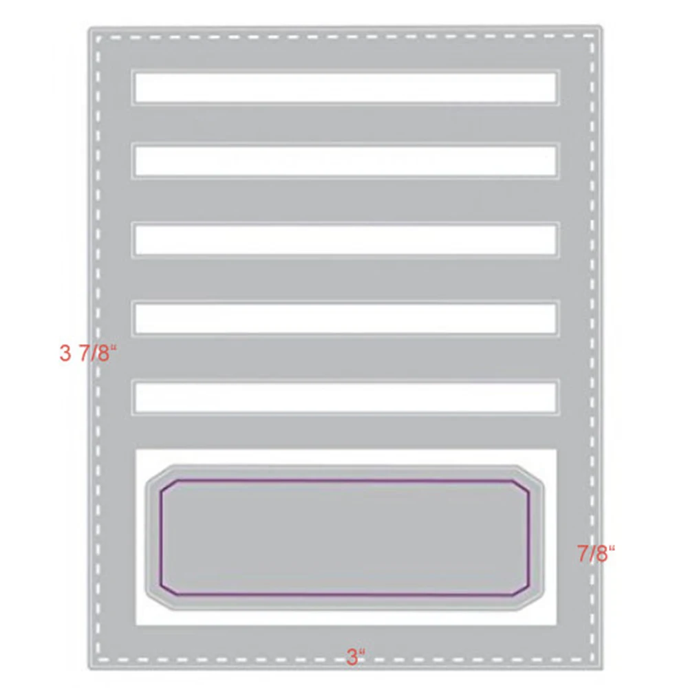 Metal Cutting Dies Rectangle folder Background Stamps and for DIY Card Making Scrapbooking Craft Album Stamp Die Stencil | Дом и сад