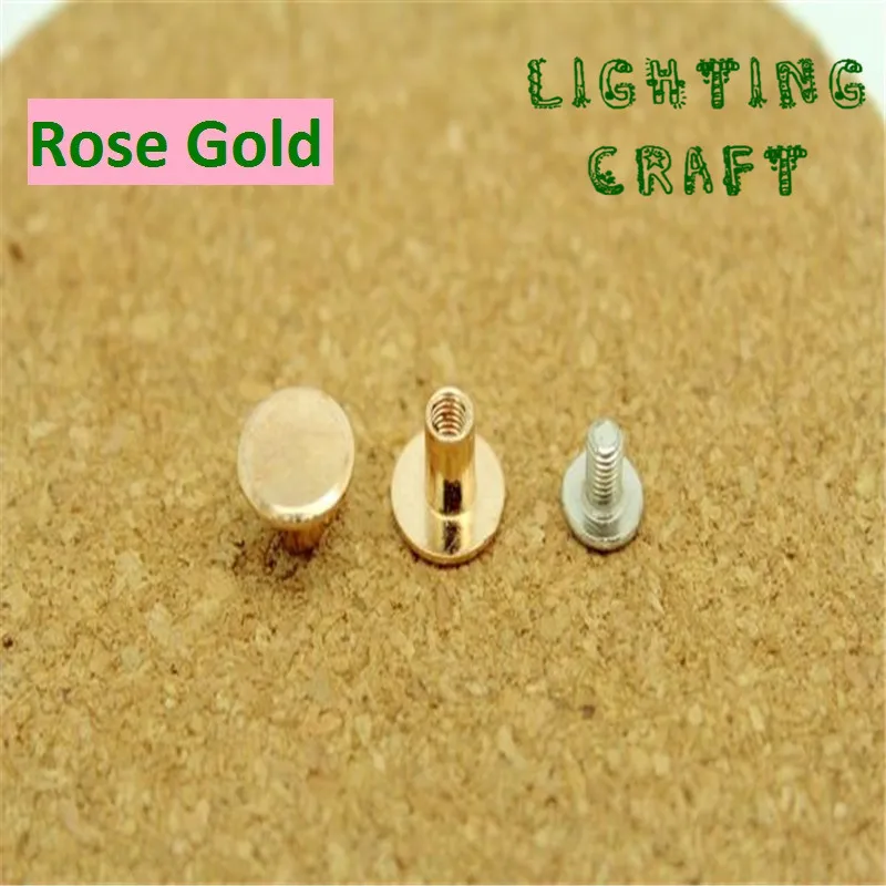 8 5 мм сплав шитье круглые заклепки розовый Золотой/Серебряный цвета для