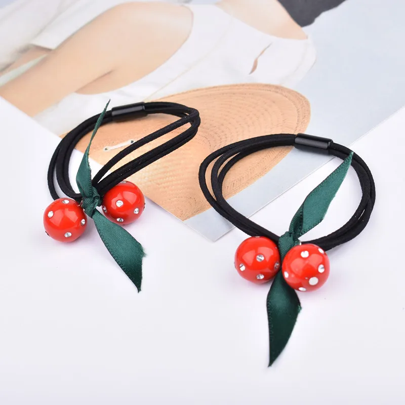 NDFSOUL-AF18Fashion Для женщин 2 шт./упак. с украшением в виде кристаллов Стразы на голову эластичная повязка для головы с нахлестом Галстуки резинки для девочек резинки для волос Веревка украшения для волос