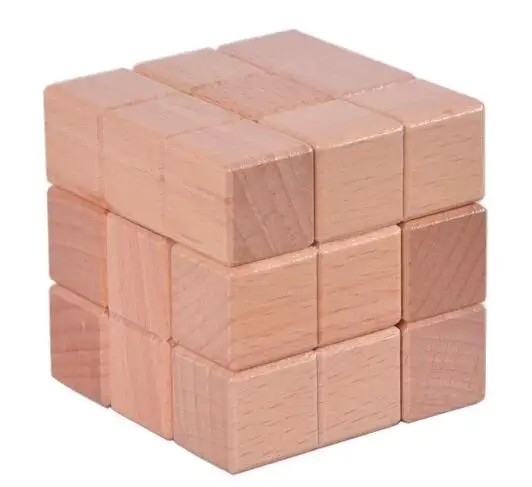 

New Quality IQ Wooden Cube Puzzle 3D Mind Brain Teaser Soma Puzzles Game for Adults Kids