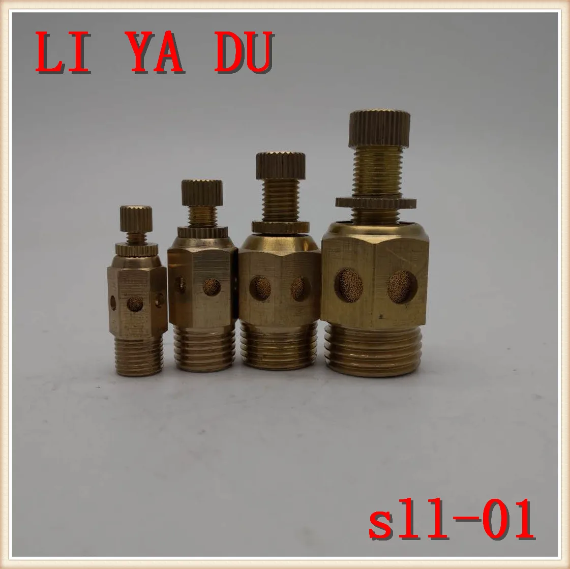 

10PCS/LOT Adjustable Pneumatic Muffler 1/8 The mute throttling Inner cover