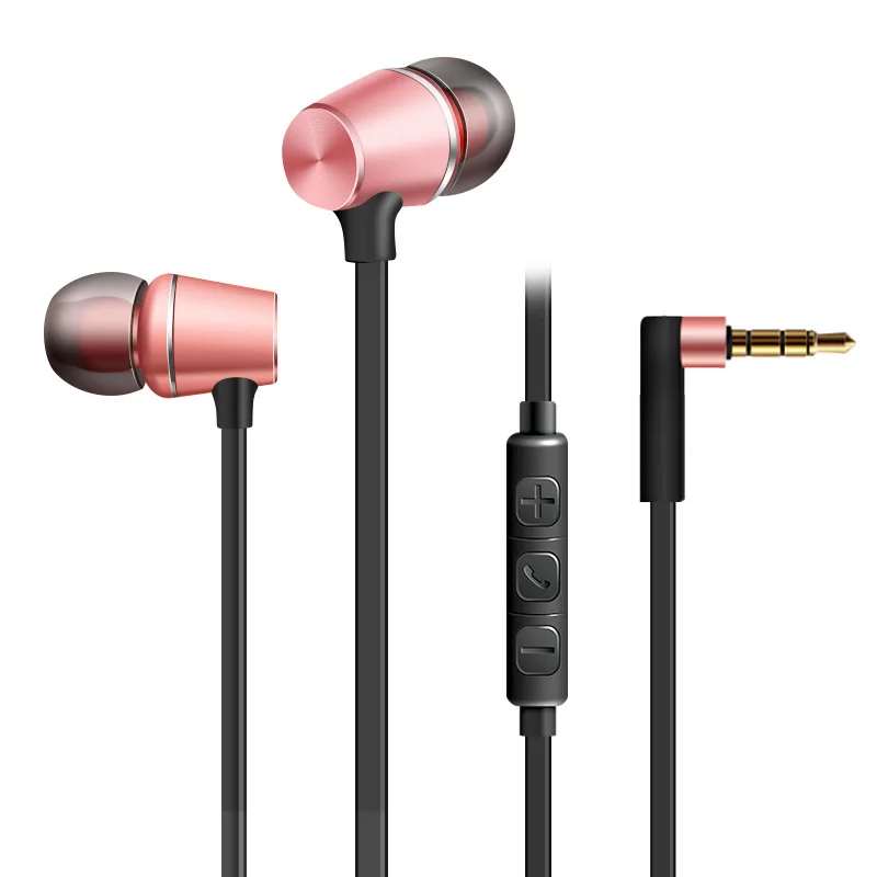 Magnetism Wired Earphone Stereo Bass Sound Headset Metal In-Ear With Mic 3.5mm Jack Earbuds Earpiece | Электроника