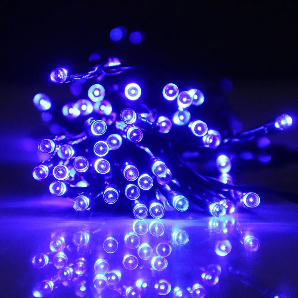 Colorful 15m 100 LEDs Solar String Light IP65 Water Resistant Christmas Props Xmas Tree New Year Decors Festival Supplies | Лампы и