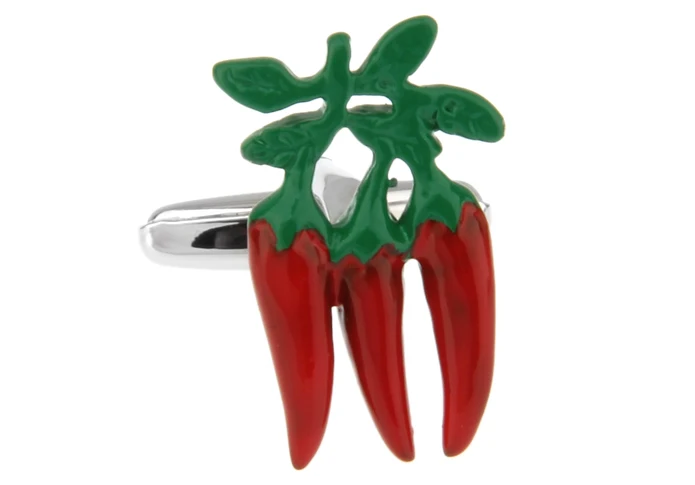 Запонки iGame Chilli качественный латунный материал красный цвет новый дизайн Capsicum