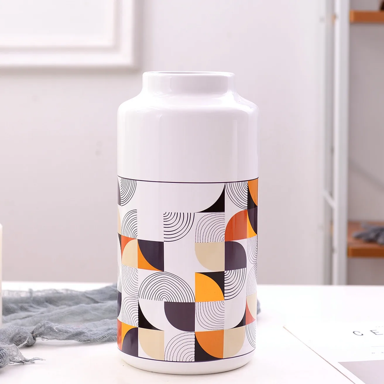 Современная Минималистичная Скандинавская керамическая ваза цветочный шкаф