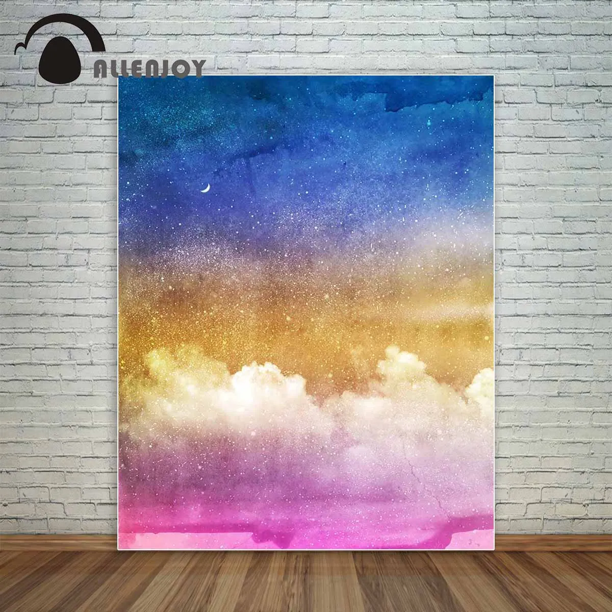 Фон для фотосъемки Allenjoy акварельный абстрактный Красочный Облако звездное небо |