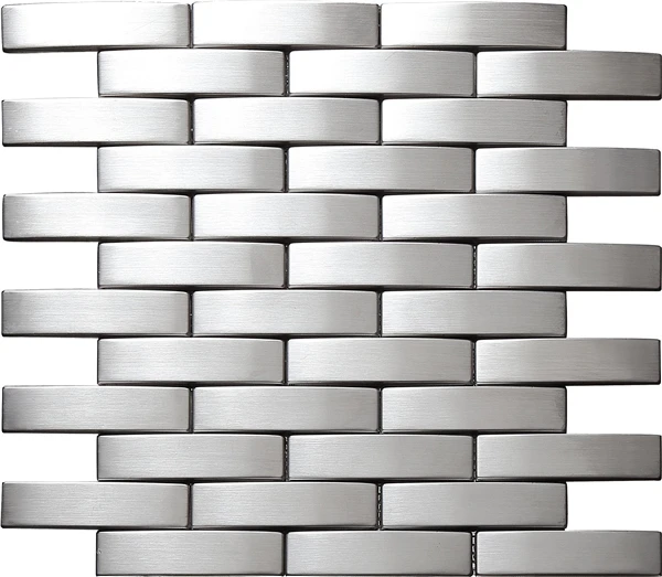 Глянцевая блестящая отделка мозаичная плитка из нержавеющей стали сетчатая