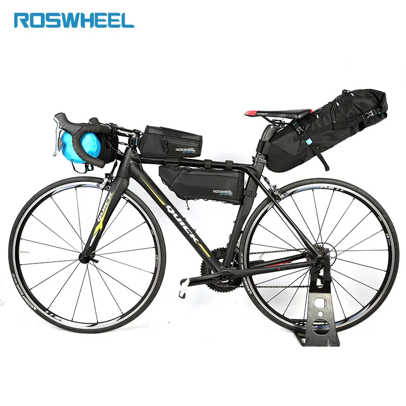 Треугольная велосипедная сумка Roswheel на раму для горного и дорожного велосипеда