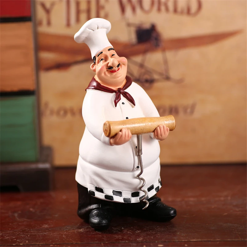 Американский Стиль Творческий смолы Кук соль перец шеф-повар белого Top Hat