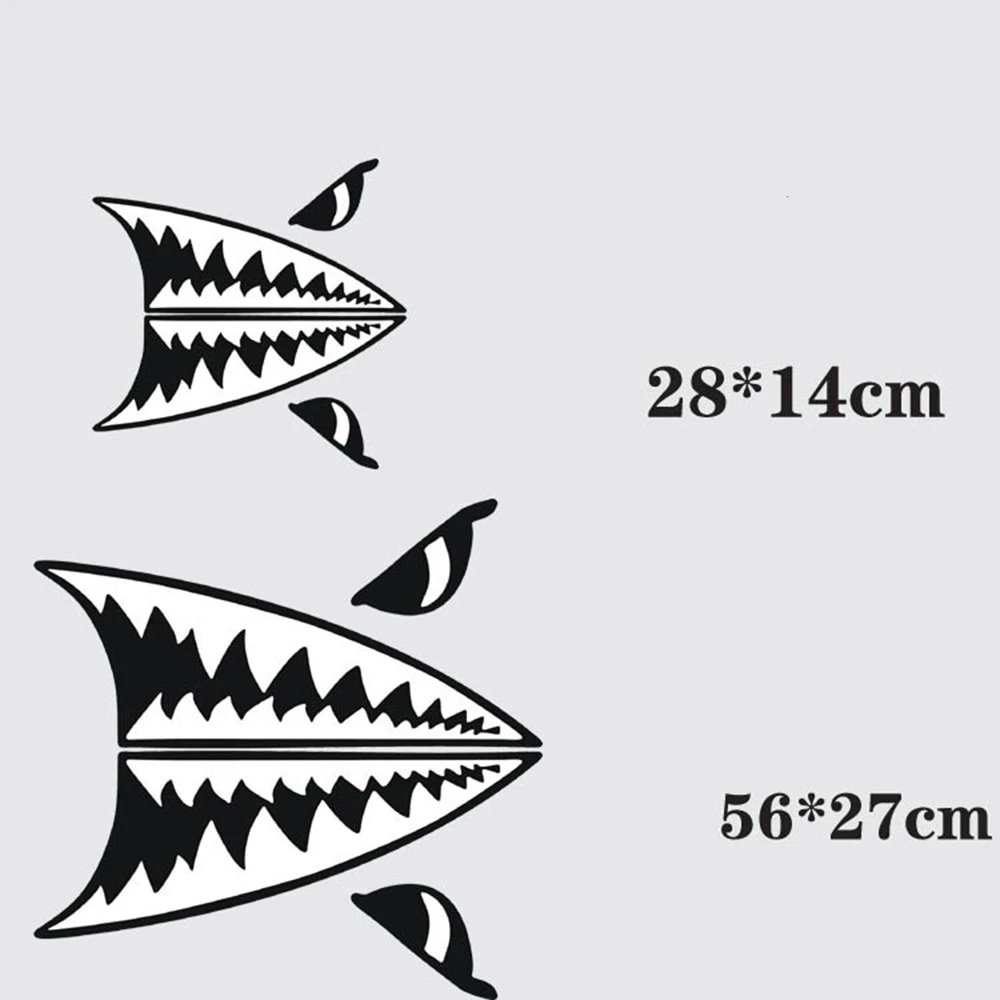Смешные наклейки в виде акулы на автомобильный чехол весь корпус автомобиля