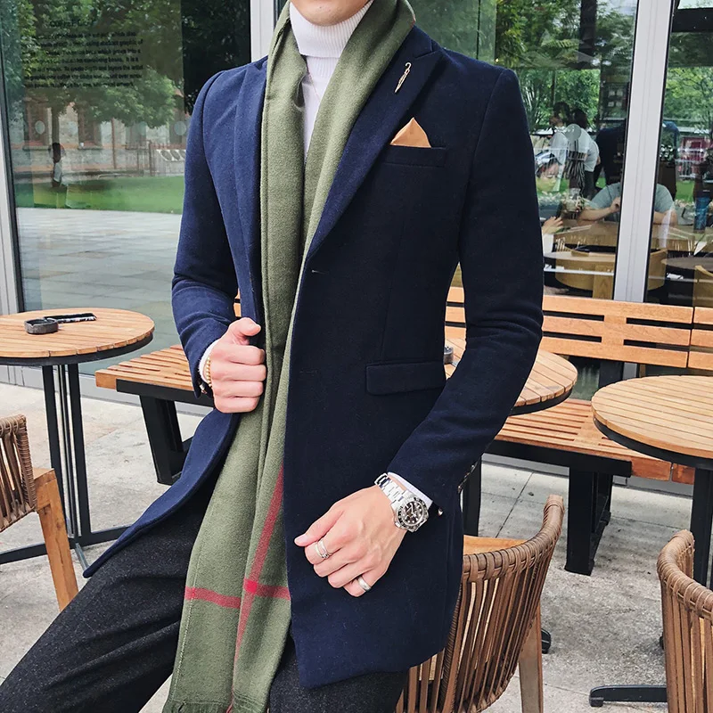 Длинный блейзер мужские бордовый Блейзер Slim Fit Британский Vestidos De Festa Longo Высокое