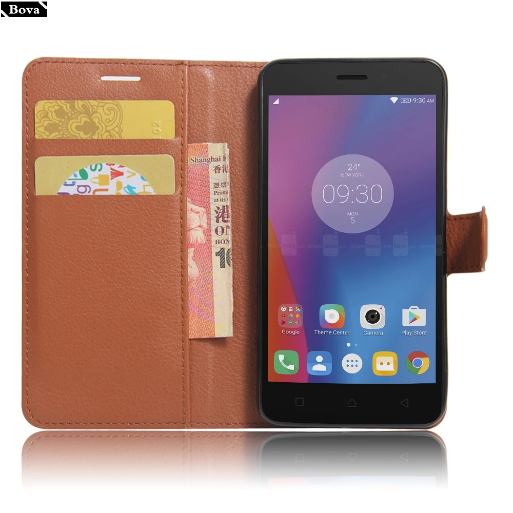 Чехол из искусственной кожи для fundas lenovo k6 Vibe K6 чехол бумажник держатель карт