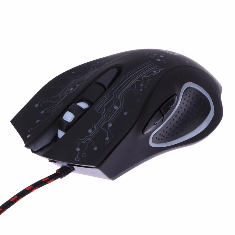 usb wired led light optical gaming mouse 6 buttons 3200 dpi computer pc gamer mice backlight esports laptop games mouse for pubg free global shipping