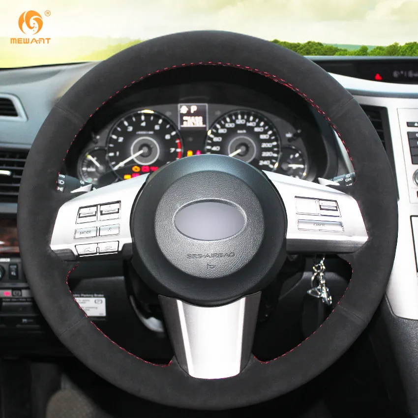 MEWANT черные замшевые аксессуары для Subaru Outback 2012 запчасти интерьера|car steering wheel