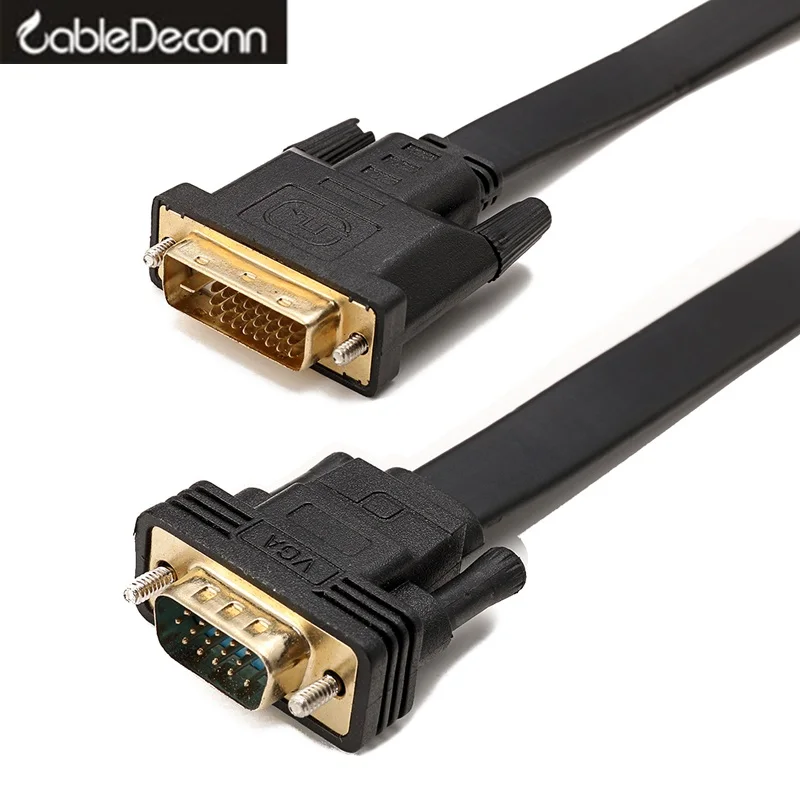 Dvi-d vga кабель адаптер DVI-D 24 1 К VGA конвертер dvi-d к vga кабель для проектора монитора ПК