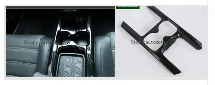 

Carbon Fiber Stlyle Front Cup Holder Trim Cover Frame For Honda CRV 2017 2018