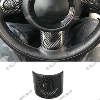 real carbon fiber inner steering wheel cover trim for mini cooper s r55 r56 r57 2007 2013