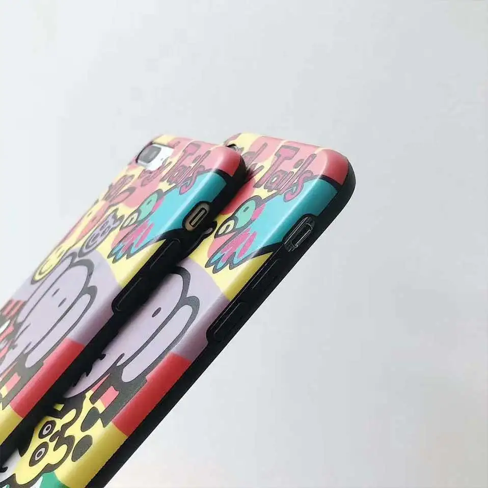 Мультфильм животных Лев Слон сзади чехол для iPhone 6 6s 7 8 плюс Чехол X Капа