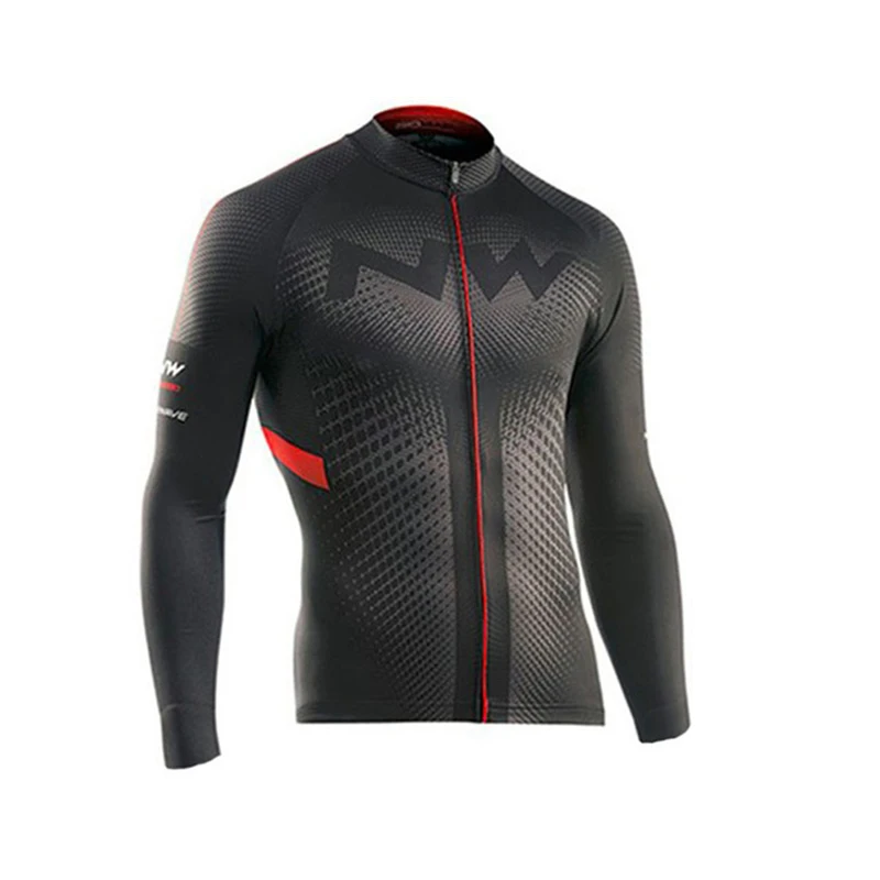 long jersey 2 Летняя NW велосипедная Джерси длинная термо флисовая NORTHWAVE Pro Team гелевая Подушка 19d MTB велосипедная одежда Ciclismo Ropa Ciclista - Цвет: long jersey 2