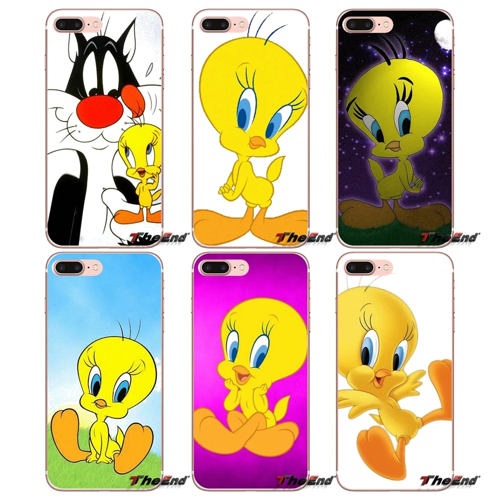 Чехлы аниме Tweety Bird looney tunes Art для Sony Xperia Z Z1 Z2 Z3 Z5 compact M2 M4 M5 E3 T3 XA Aqua LG G4 G5 G3 G2 Mini