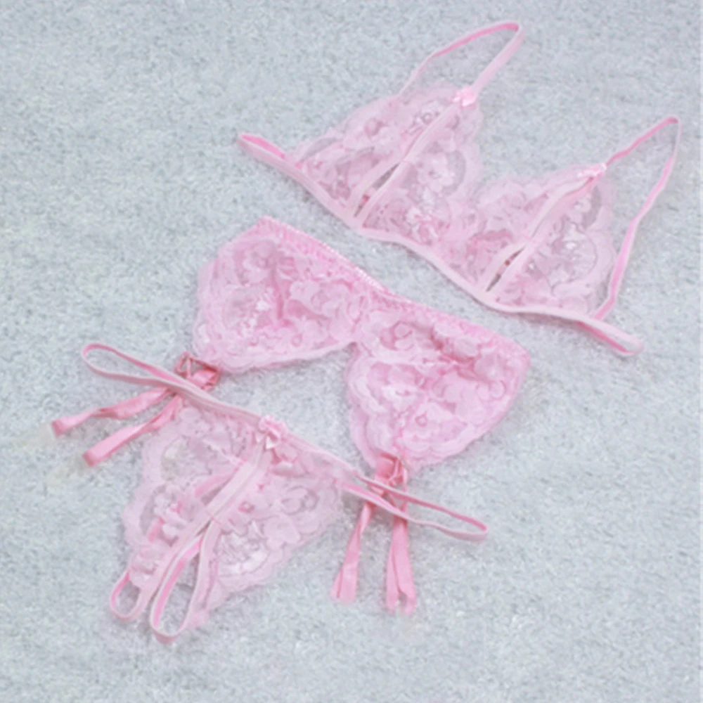 Сексуальное эротическое нижнее белье комплект женского нижнего белья кружевной