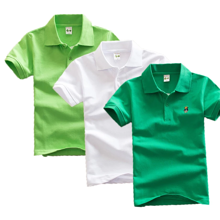 3 шт./лот Летние футболки для мальчиков модные детские однотонные топы с