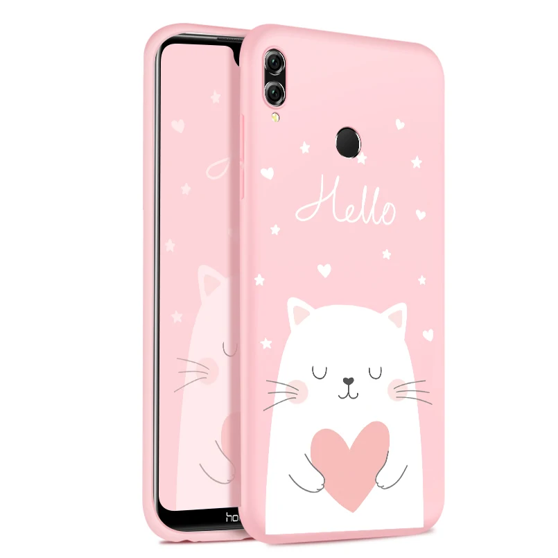 Силиконовый чехол ASINA для Huawei Honor 8X милый мультяшный матовый объемный рельефный Max