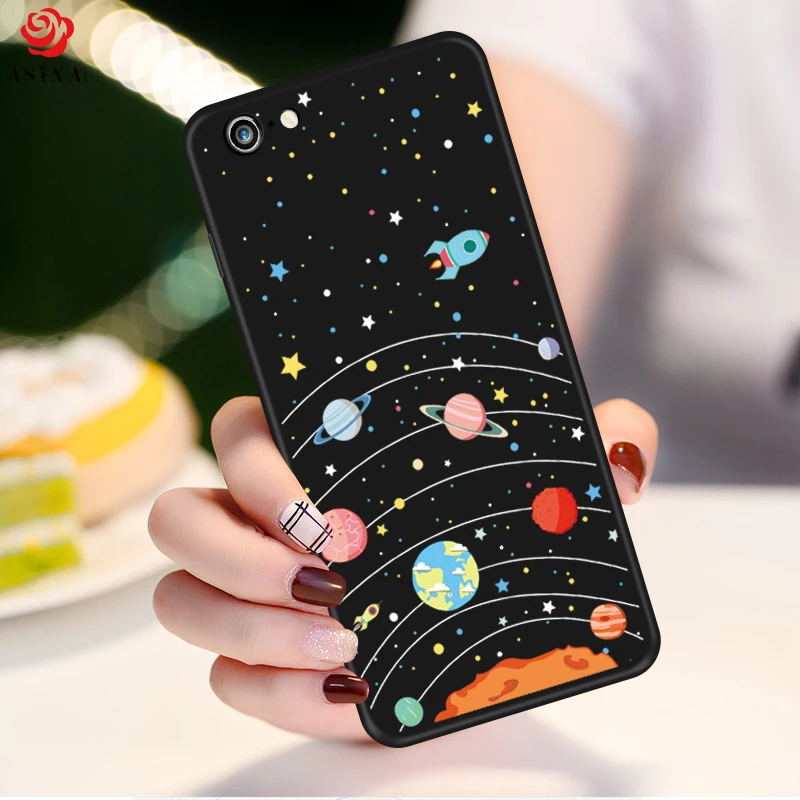 Original 3D Relief Case For iPhone 7 Silicon Phone Ultra Slim Bumper 6 6s 8 Plus XS Max XR Cover Cute |
