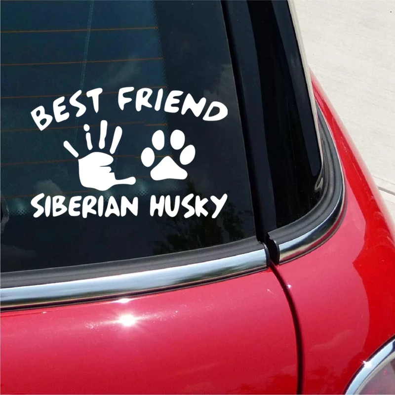 CK2439#15*22 5см наклейки на авто best friend siberian husky водонепроницаемые машину наклейка для