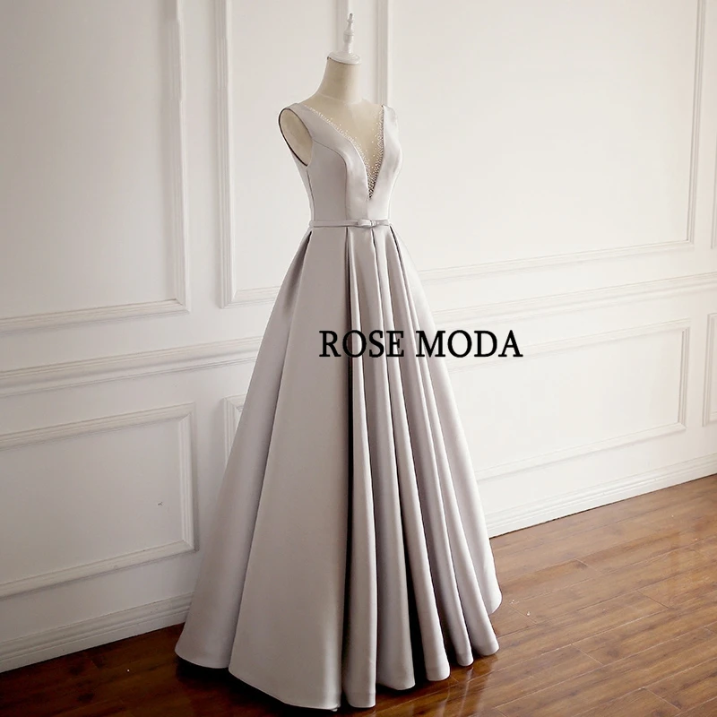 Женское платье с длинным рукавом Rose Moda серебристое светоотражающее треугольным