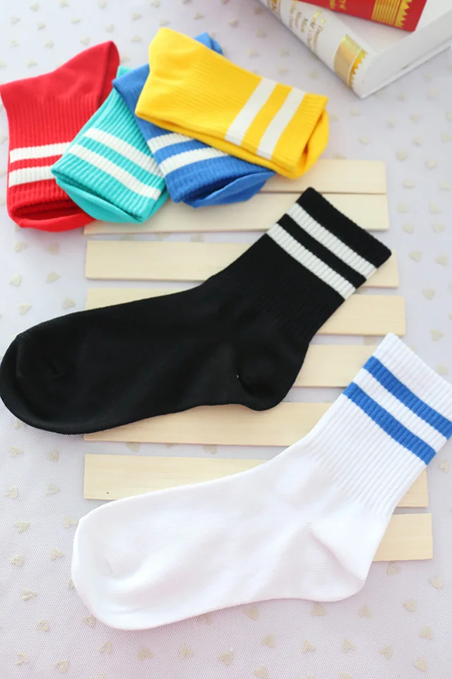 Носки женские хлопковые в японском стиле Харадзюку 5 парт/Лот короткие