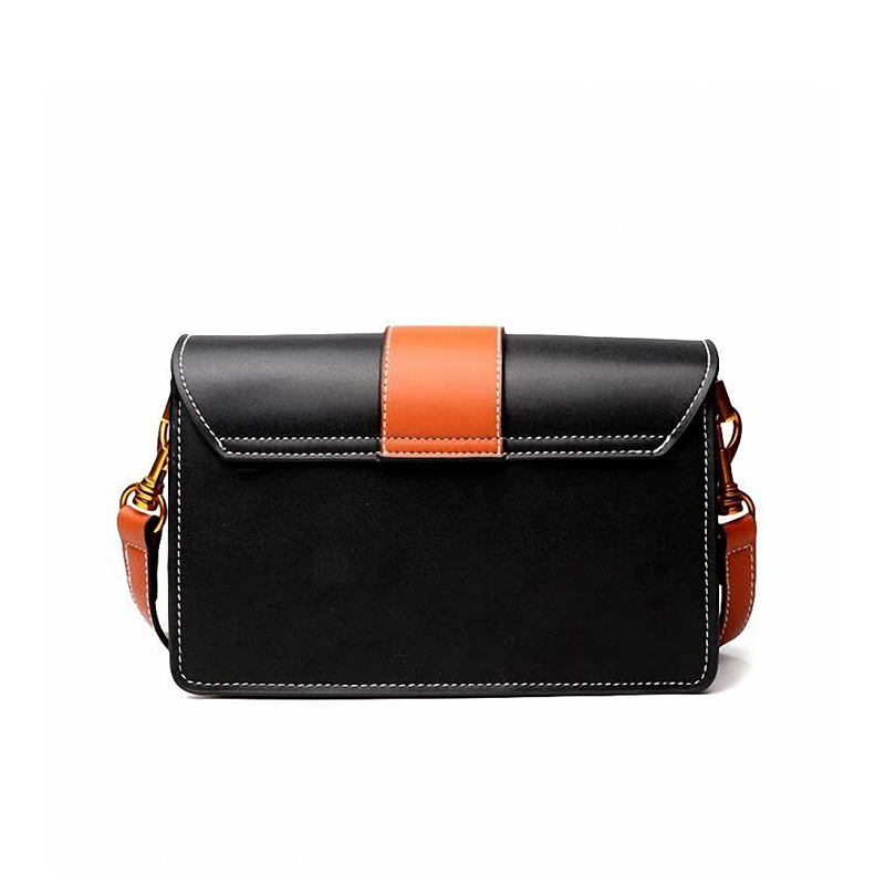 2018 Fashion Women Messenger Bag Cow Leather Panelled Pattern Famous Brand Flap Luxury Design Female Crossbody | Багаж и сумки