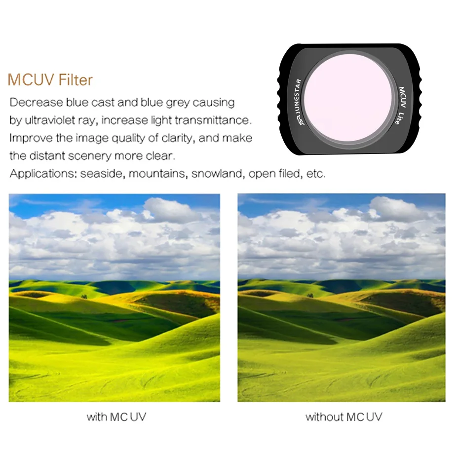 Фильтр для фотокамеры UV CPL ND4/8/16/32/64 Многослойные фильтры с покрытием DJI Osmo