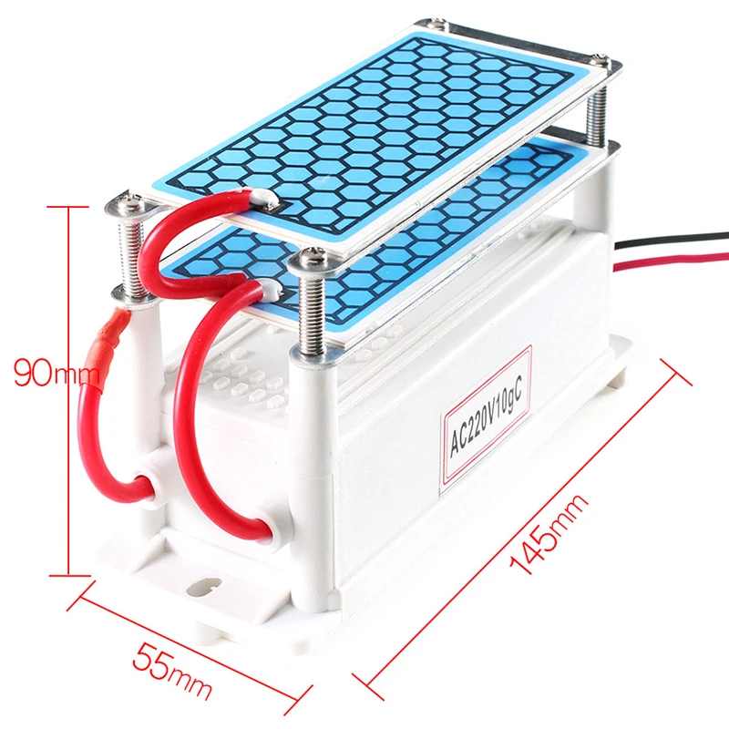Portable Ceramic Ozone Generator 220V/110V 10g Double Integrated Long Life Plate Ozonizer Air Water Purifier | Дом и сад