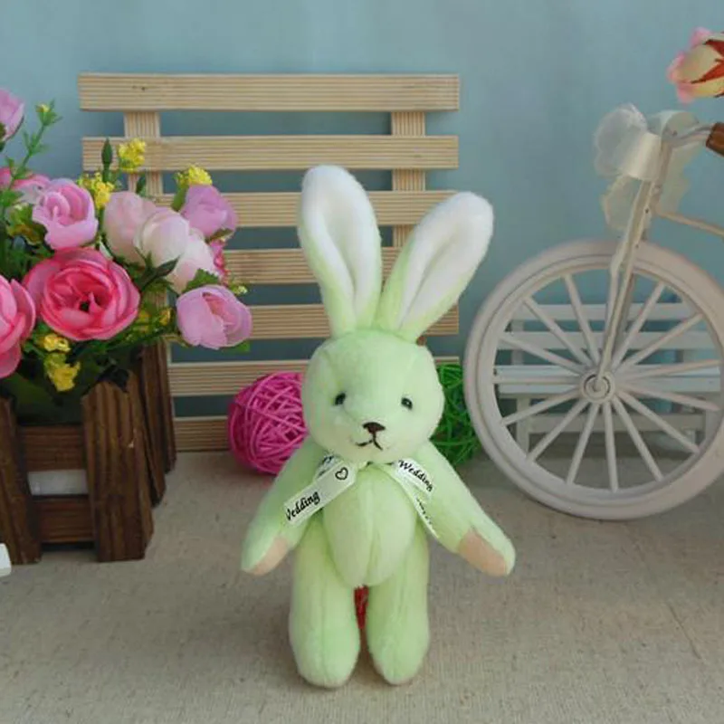 25/50 шт./лот Kawaii Bunny Плюшевые игрушки цветок кролик мягкие животные Маленькая