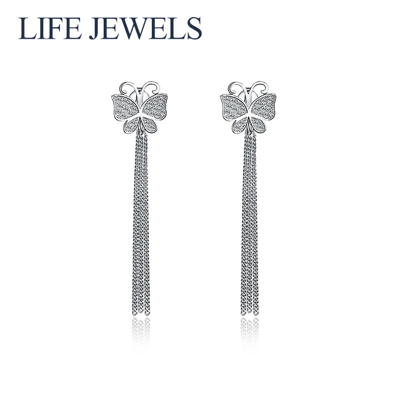 

Authentic 100% 925 Sterling Silver Austria Zircon Earrings l Women Luxury Sterling Silver Valentine's Day Jewelry Gift 18128