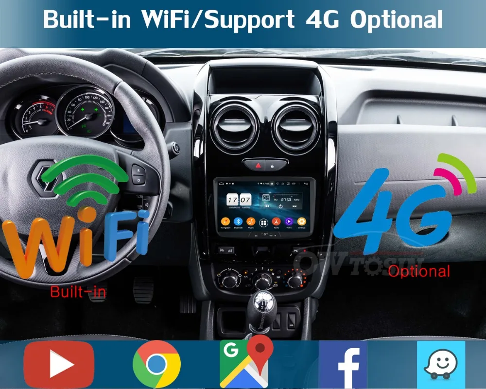 " ips 8 ядерный 4 Гб ram+ 64 Гб rom Android 9,0 автомобильный DVD радио gps для Renault Dacia Sandero Duster Lada Xray Logan 2 DSP CarPlay плеер