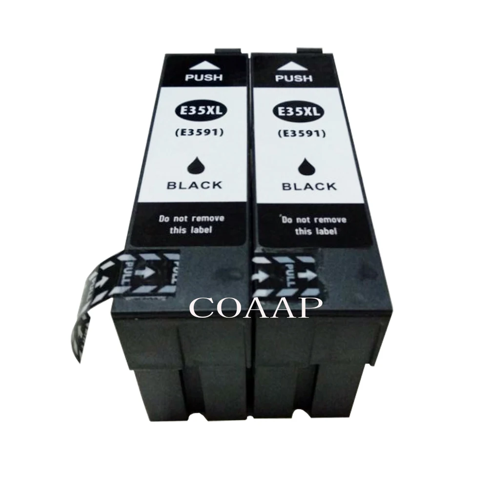 2 пакета совместимый EPSON T3591 Черный чернильный картридж для рабочей силы Pro WF 4720DWF
