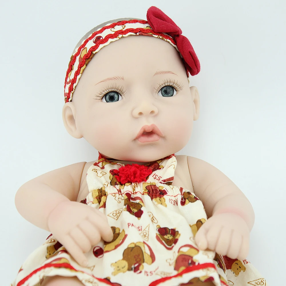 NPKDOLL куклы реборн с силиконовым корпусом полностью виниловая мини кукла