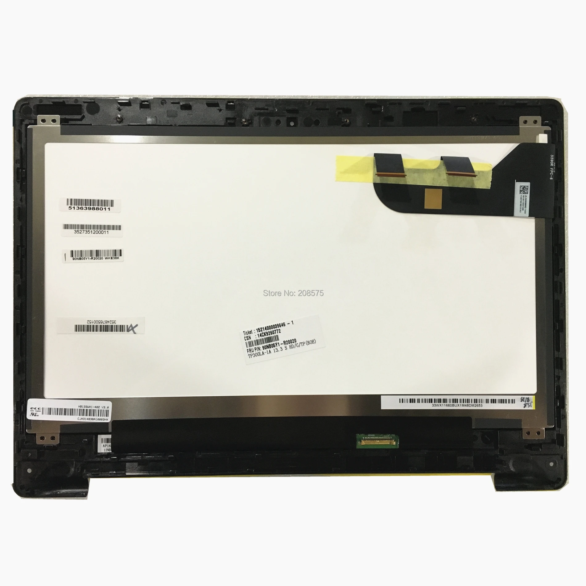 

Бесплатная доставка HB133WX1-402 с сенсорным экраном в сборе + рамка для ASUS Transformer Book Flip TP300 TP300LA 1366*768
