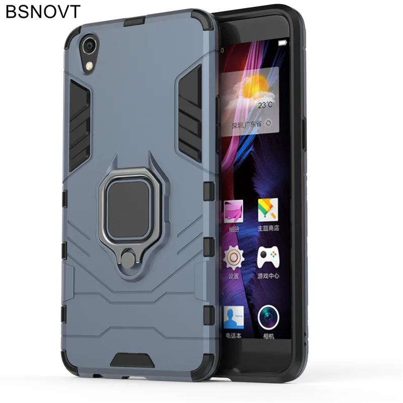 BSNOVT OPPO R9 Case Shockproof Cover Finger Ring Magnetic Holder Soft TPU Back For F1 Plus Bumper 5.5&quot |