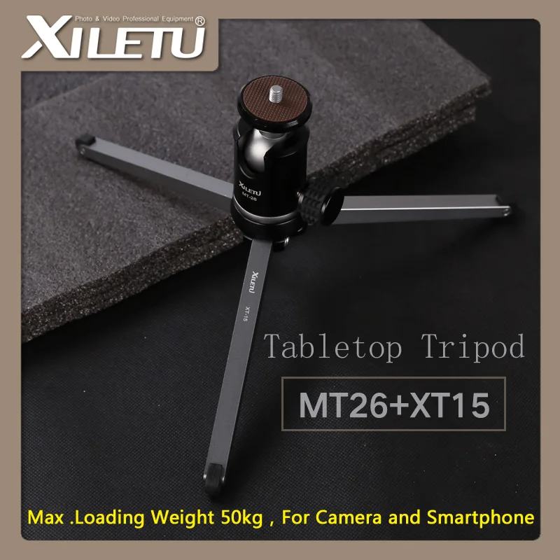 MT26 Multifunction llightweight Mini Tabletop small Tripod and Ball Head For DSLR camera Bracket Mobile phone support outsider |