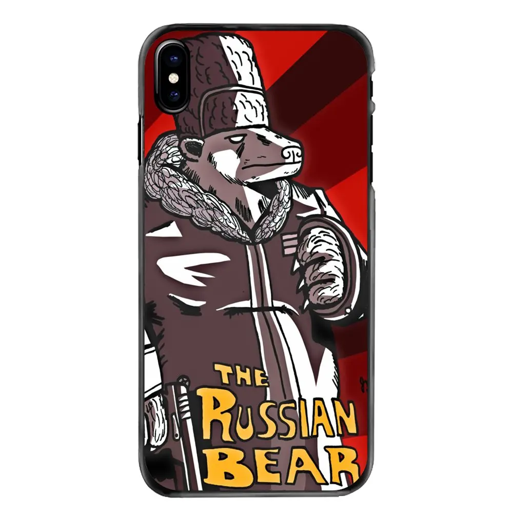 Moscow Russian Brown Bear Art printed Phone Shell Cover For Sony Xperia X XA XZ M2 M4 M5 C3 C4 C5 T3 E4 E5 Z Z1 Z2 Z3 Z5 Compact |